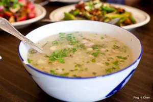 chicken rice soup in Mission District San Francisco