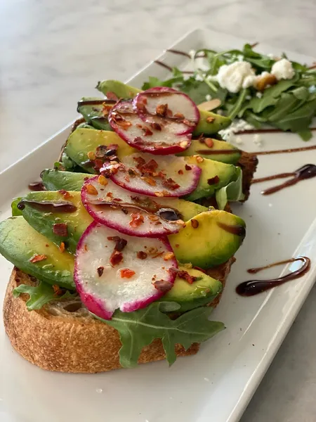 avocado toast Divo Diva Cafe in Hillcrest