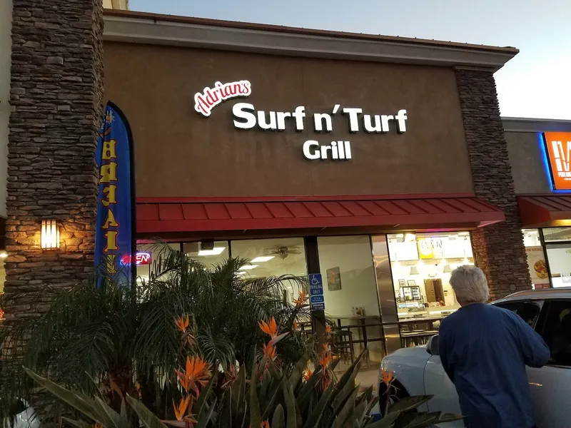 outdoor dining Adrian's Surf n' Turf Grill