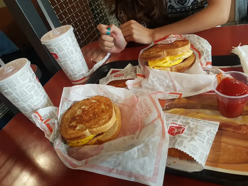 egg sandwich Jack in the Box in San Ysidro