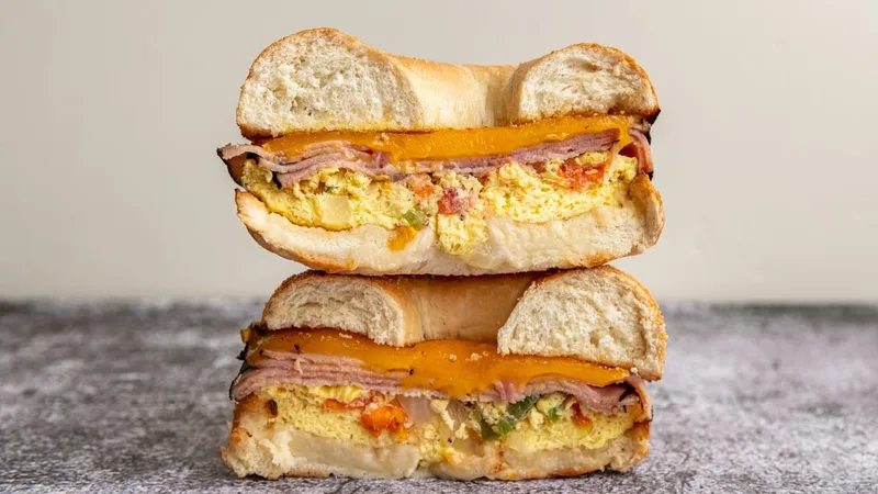 egg sandwich Yum Yum Donuts