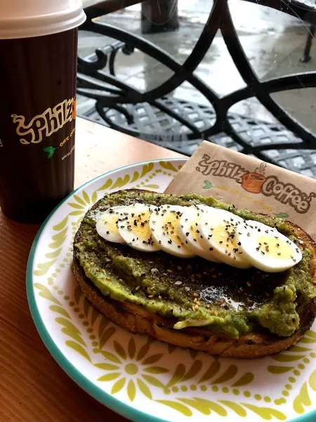 egg sandwich Philz Coffee