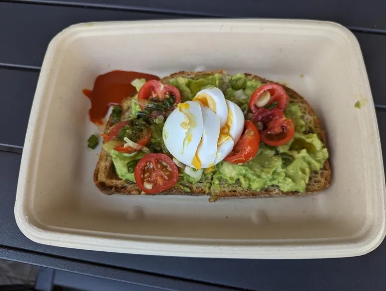 avocado toast Flour pizzeria and cafe (Estate Coffee)