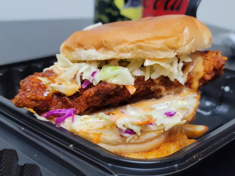 chicken sandwiches Angry CHickz - Nashville Hot Chicken