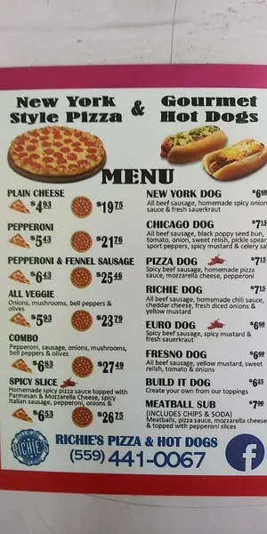 delivery restaurants Richie's Pizza & Hot Dogs