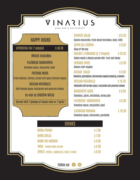 Vinarius Wine Bar & Restaurant
