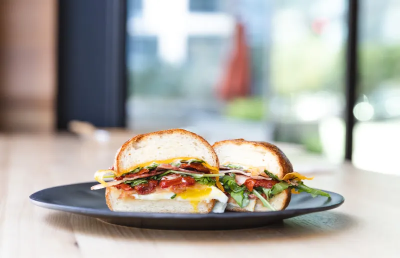 egg sandwich Bird Rock Coffee Roasters