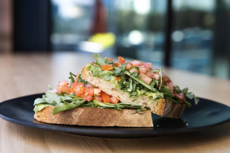 avocado toast Bird Rock Coffee Roasters in Liberty Station