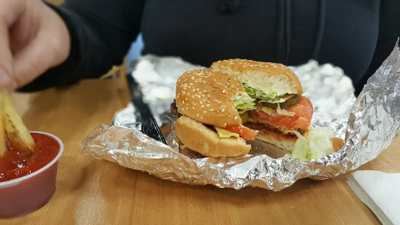 chicken roll Five Guys in Liberty Station