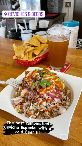 happy hours CEVICHES AND BEERS