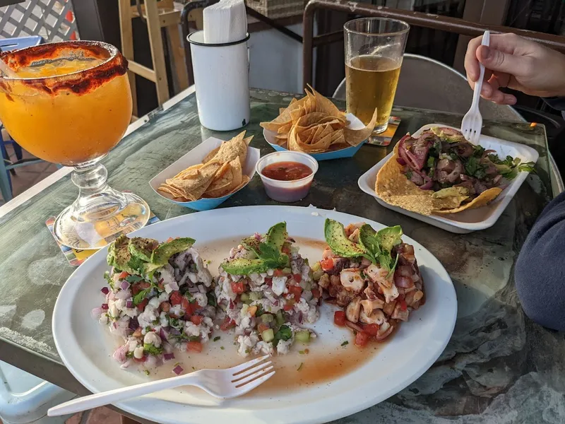 Calamari CEVICHES AND BEERS in Mission Beach