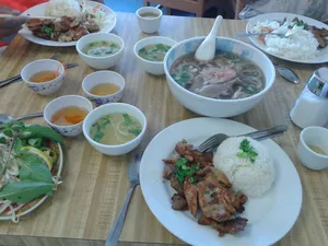 chicken rice soup in Chinatown Oakland