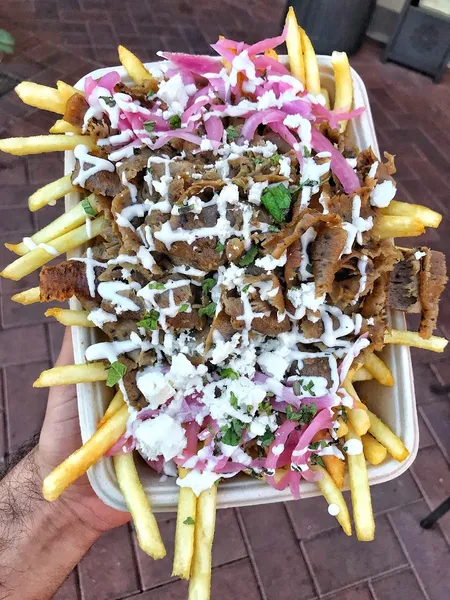 outdoor dining The Kebab Shop