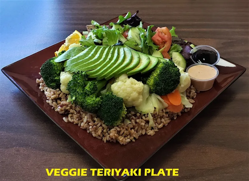 cajun Fries Teriyaki Bowl & Burger