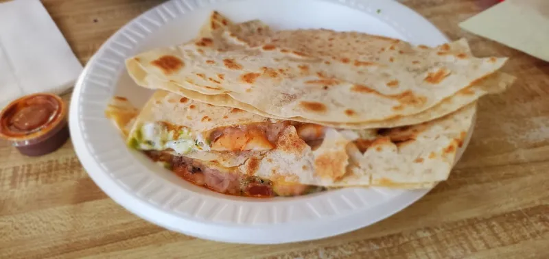 chicken quesadilla Areli's Taco Shop Pacific Beach