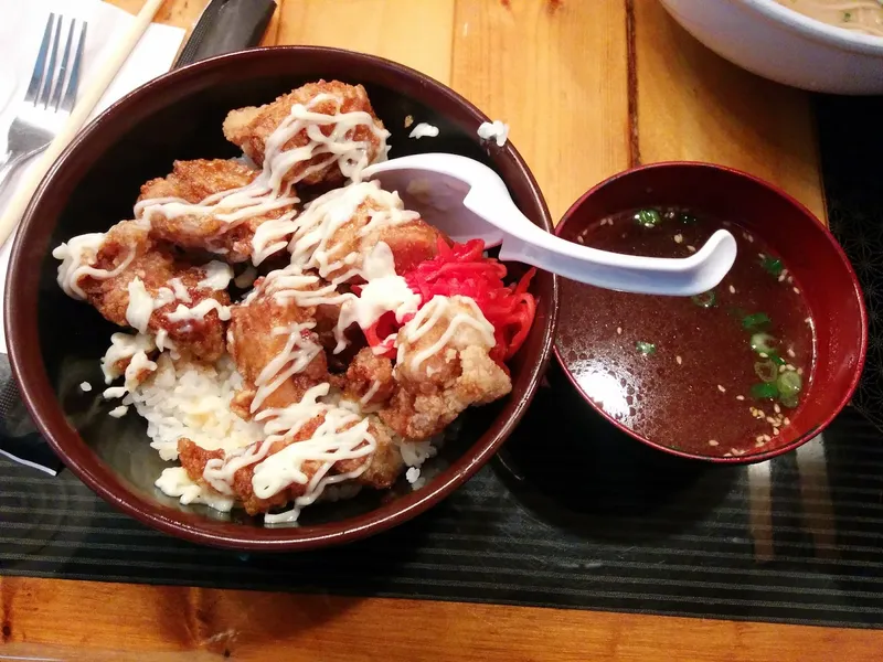 roasted chicken Shin-Sen-Gumi Hakata Ramen - Little Tokyo