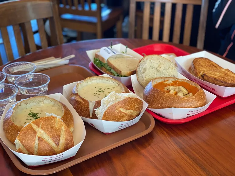 comfort food Fisherman’s Wharf Chowder and Crab Sidewalk Stands