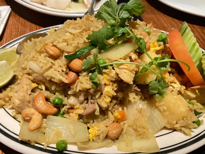 chicken rice soup Sab Lai Thai Kitchen