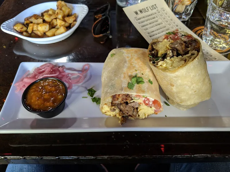 chicken wraps Werewolf in Gaslamp Quarter