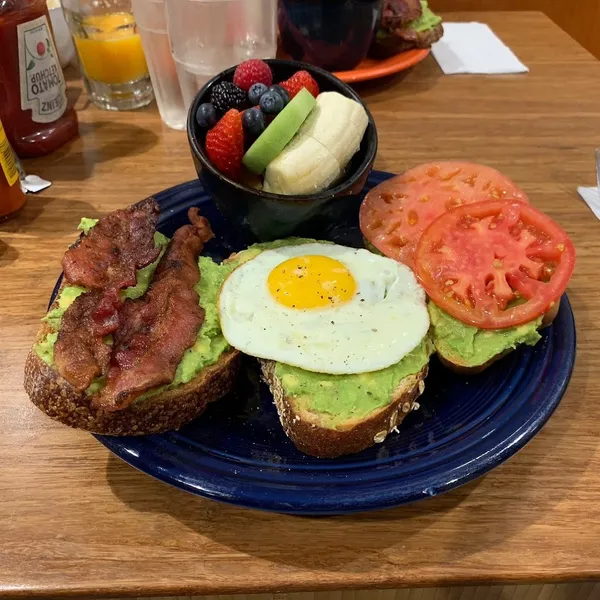 avocado toast Eight AM Brunch