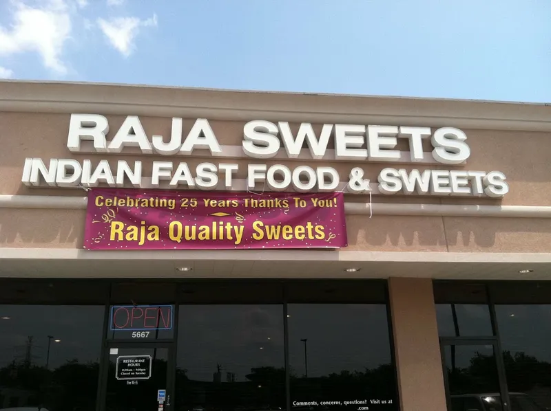 indian restaurants Raja Sweets