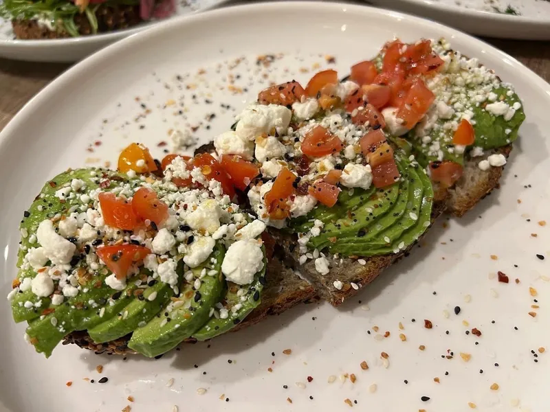 avocado toast Doppio Coffee House in Lake View