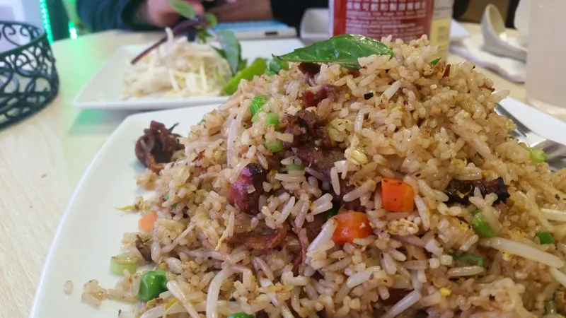 Fried rice Spring Roll Honey Chicken (Asian cuisine) in Clear Lake