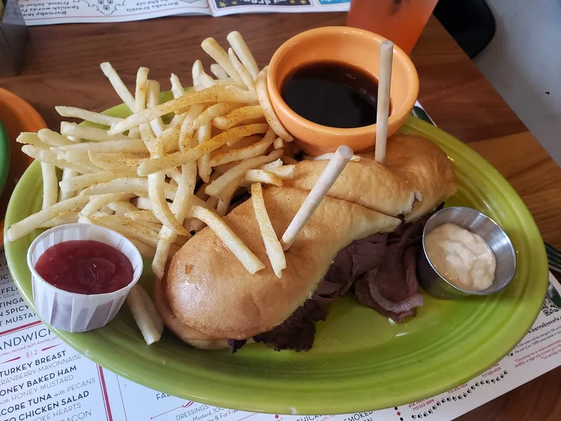 french dip Barnaby's Cafe