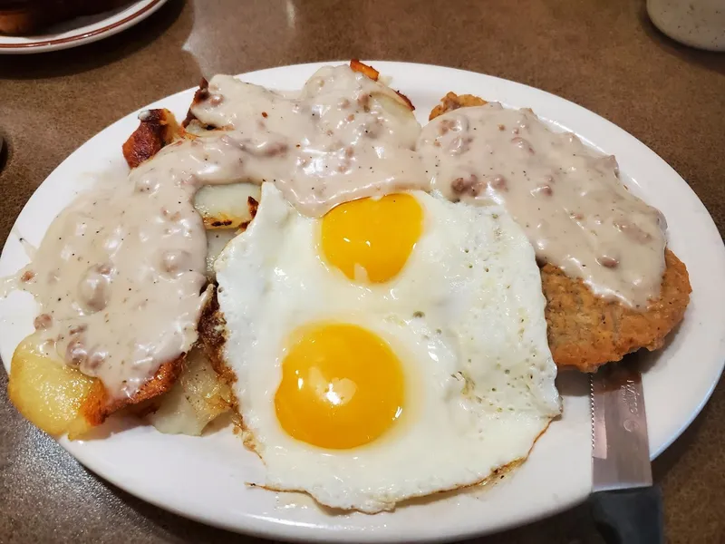 fried eggs S&G Restaurant