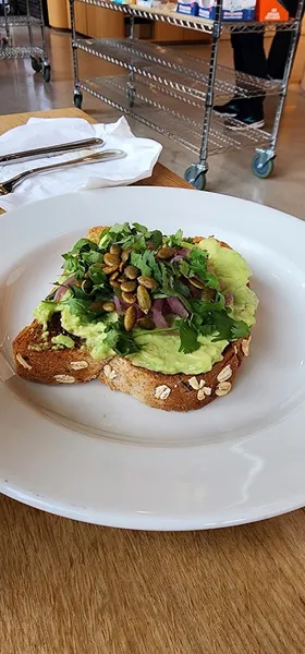 avocado toast Dollop Coffee Co. in South Loop