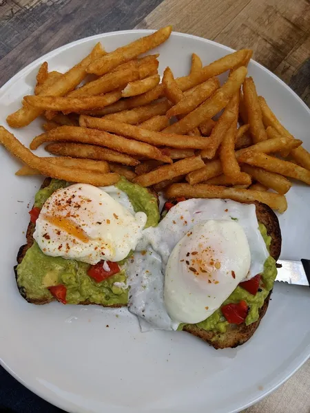 avocado toast Honey Berry Pancakes and Cafe