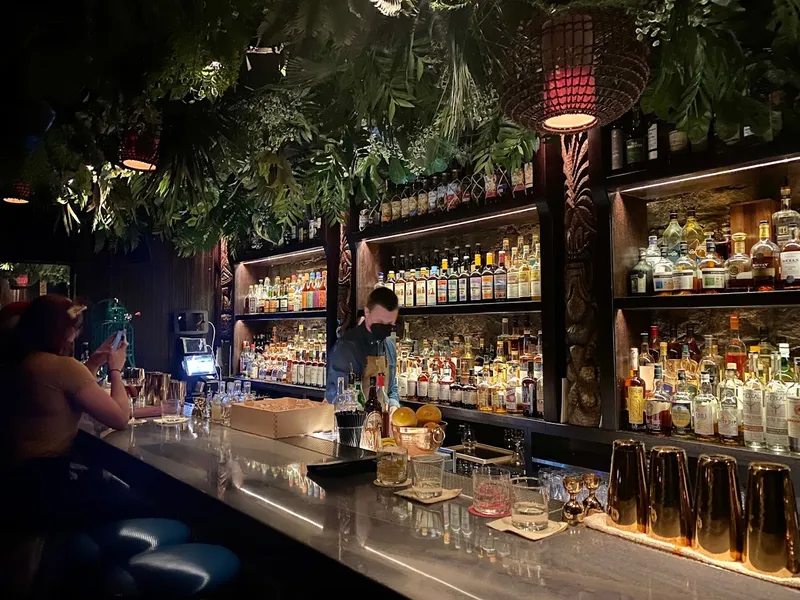 themed bars The Bamboo Room at Three Dots and a Dash