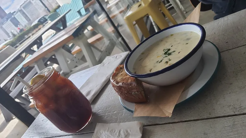 clam chowder Brown Bag Seafood Co.