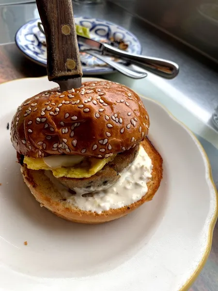 turkey burgers Dove's Luncheonette in Wicker Park