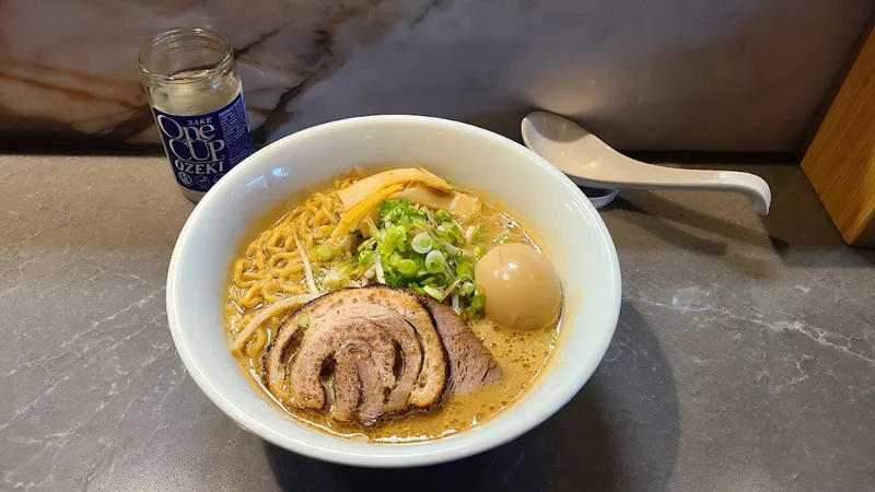 chicken rice soup Akahoshi Ramen in Logan Square