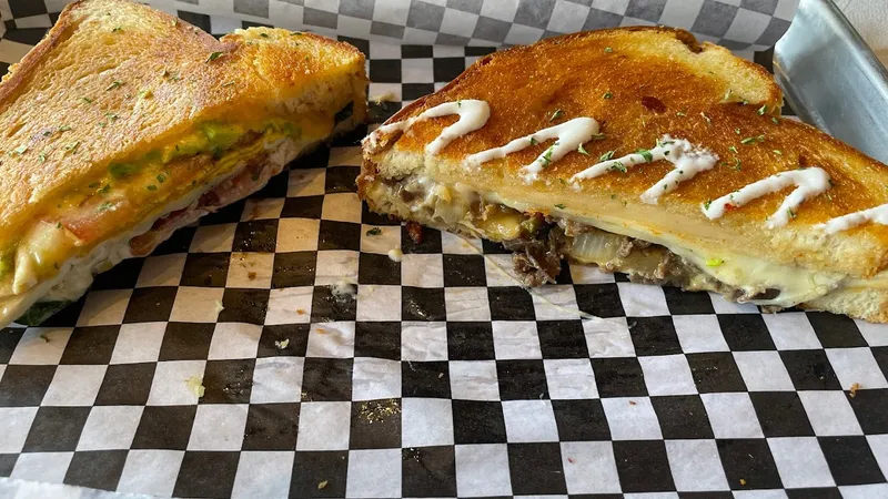 cheesesteak Twisted Grilled Cheese