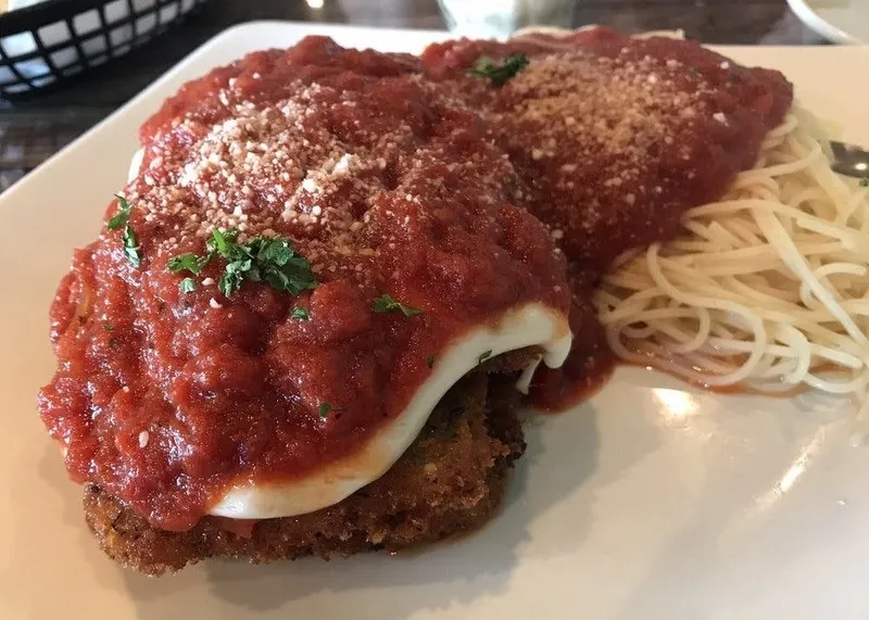 chicken parmesan Angelo's Pizza and Pasta