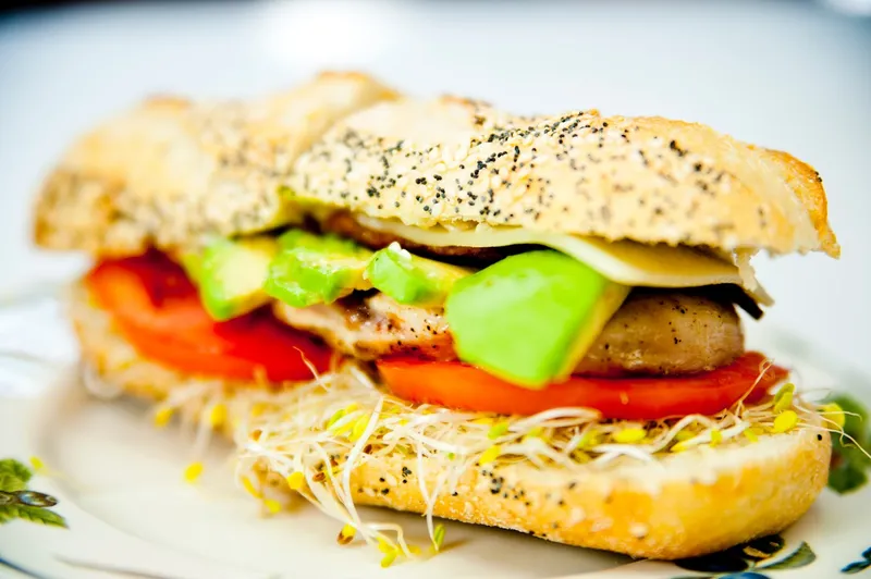 caprese sandwich Basil Leaf Cafe