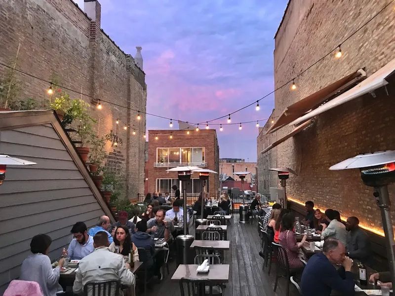 outdoor dining Taxim in Wicker Park