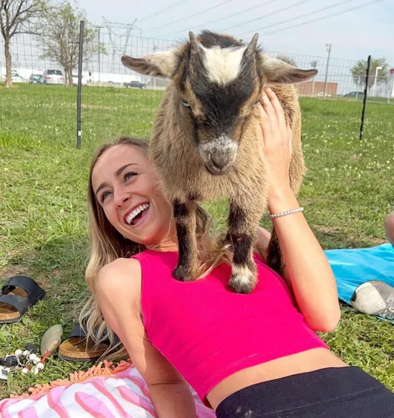 yoga classes Goat Yoga Houston