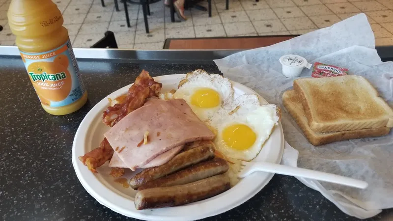 fried eggs Billy Goat Tavern (Ohare Airport- Concourse C)