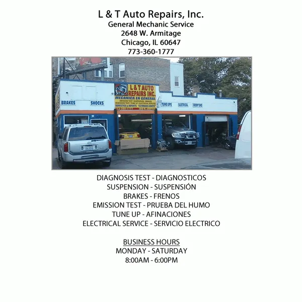 auto repair L & T Auto Service Inc.