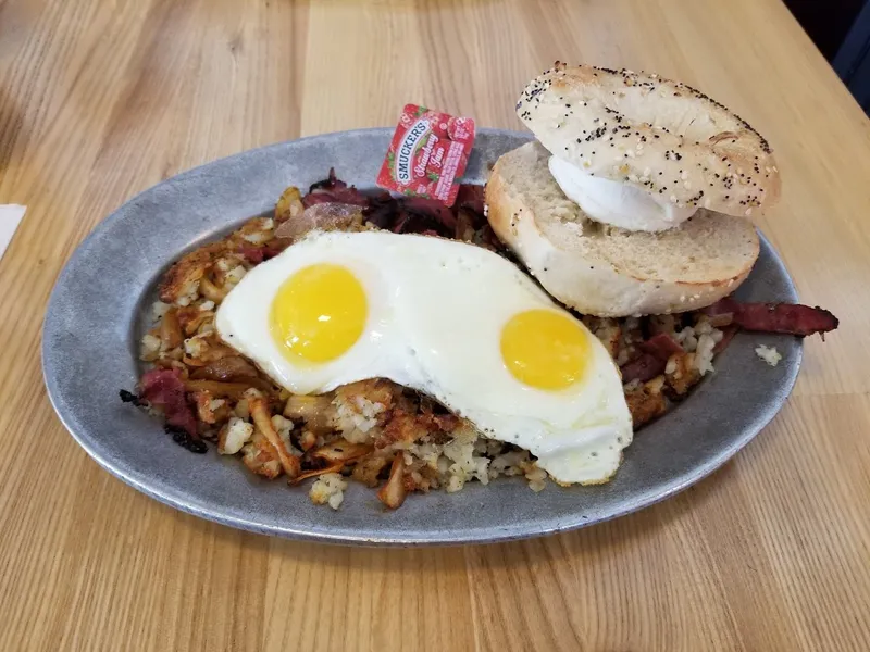 fried eggs Katz's