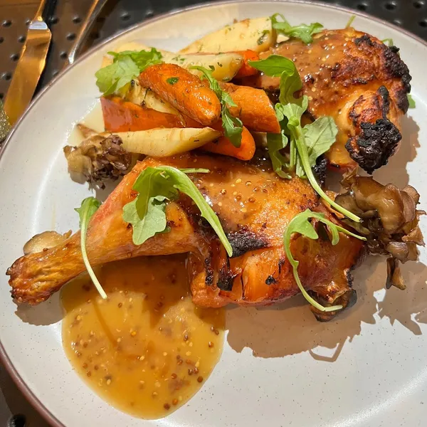 roasted chicken Farm Bar Lakeview in Lake View