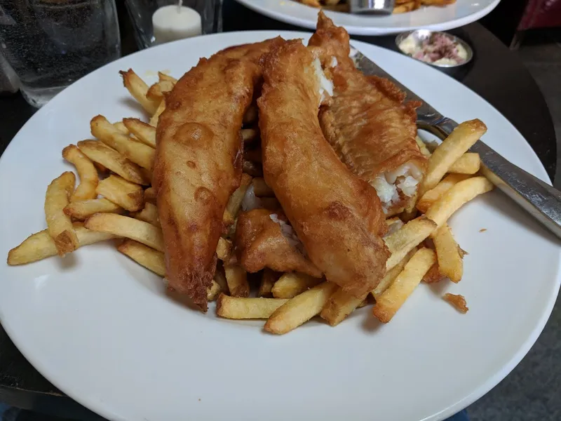 fish and chips The Red Lion Pub