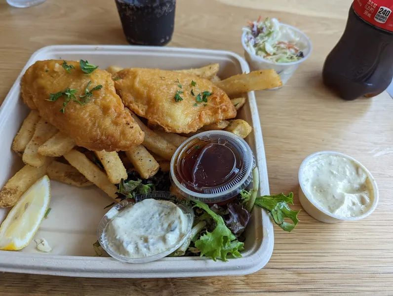 fish and chips Brown Bag Seafood Co.