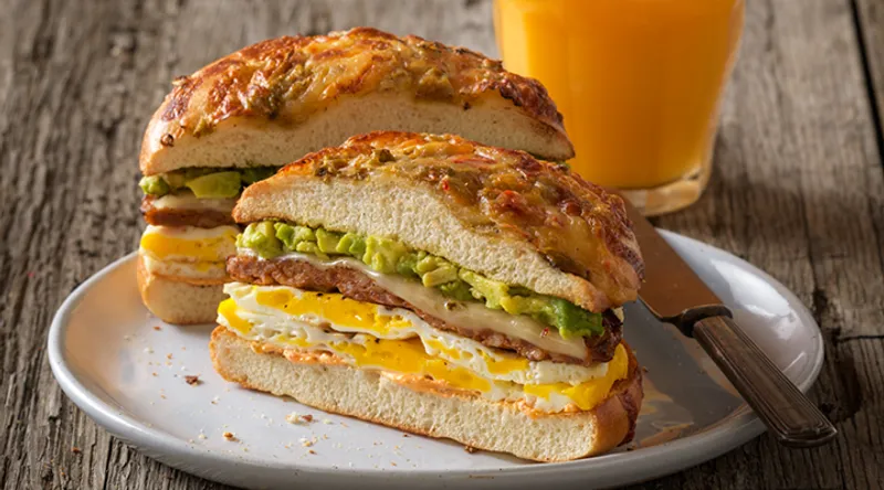 egg sandwich Einstein Bros. Bagels