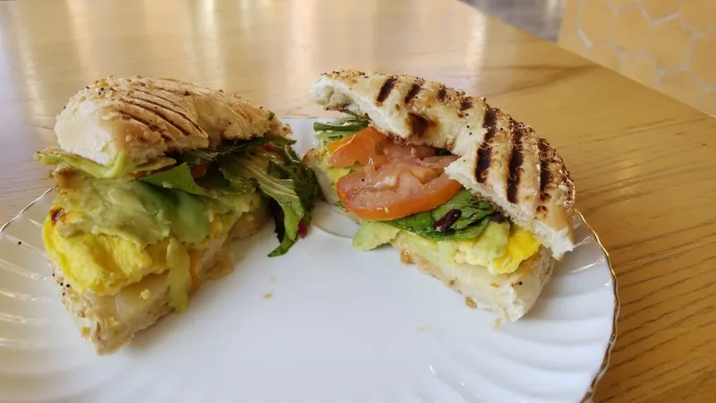 egg sandwich The Stockyard Coffeehouse