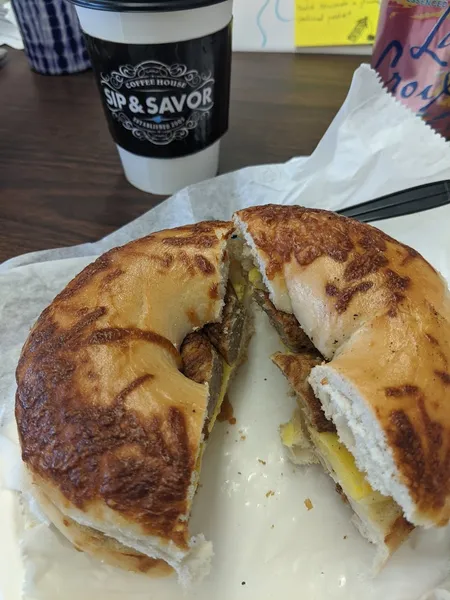 egg sandwich Sip & Savor | 47th Street - Rosenwald in Bronzeville