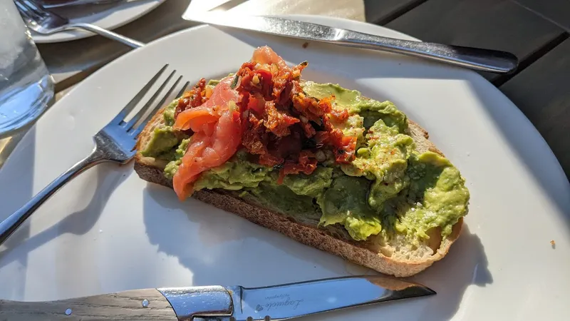 avocado toast Bluestone Lane Houston Heights Café